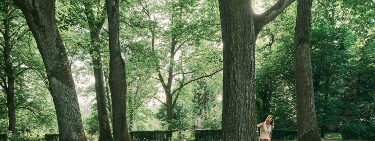 Mitten im Park eingebettet liegt die Therme Bad Hall.