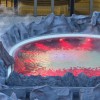 Blick auf das nett dekorierte Vulkanbad in der Bad Füssinger Therme