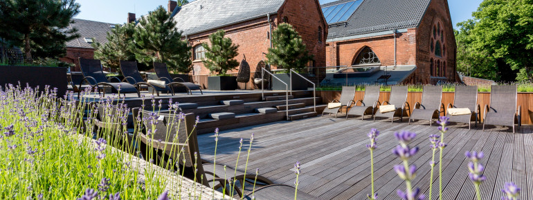 Die Dachterrasse der Kaifu-Sole lädt zum Entspannen ein.