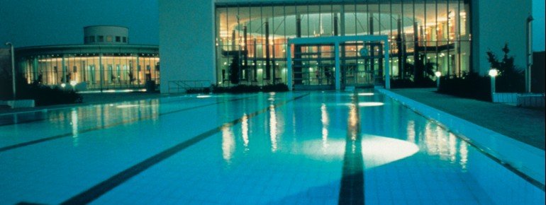 Beleuchteter Außenbereich