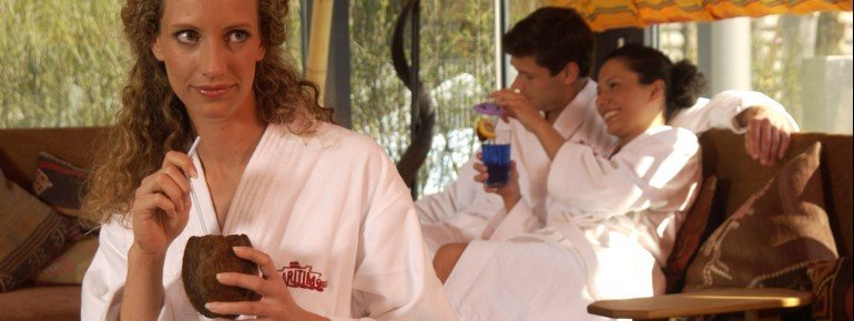 In der Saunawelt stehen mehrere Ruhe- und Schlafräume zur Verfügung