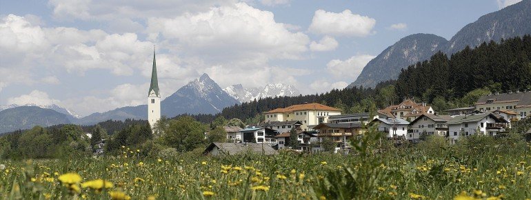 Der Ort Kirchbichl in der Ferienregion Hohe Salve