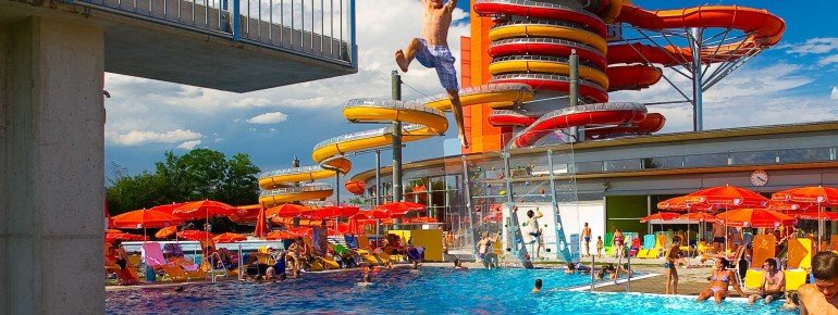 der Badespaß kommt auch im Outdoorbereich nicht zu kurz