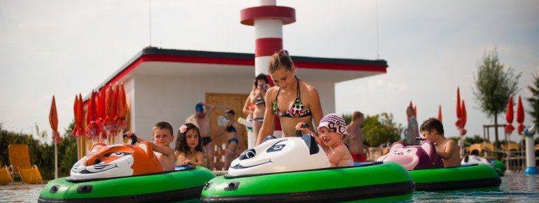 Die Bumper Boats sorgen für eine extra portion Abenteuer