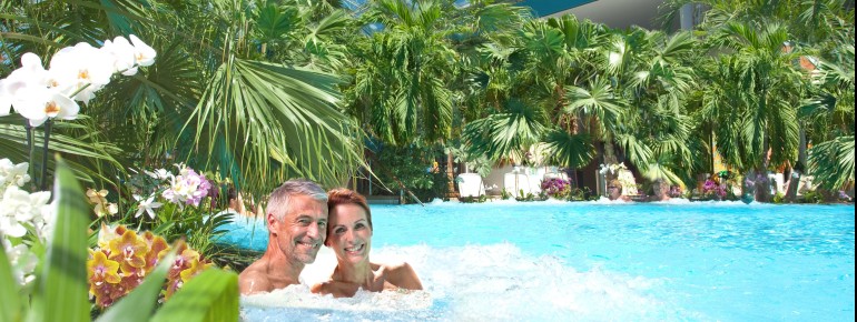 Die Therme Bad Wörishofen sorgt für ein tropisches Feeling mitten in Schwaben.