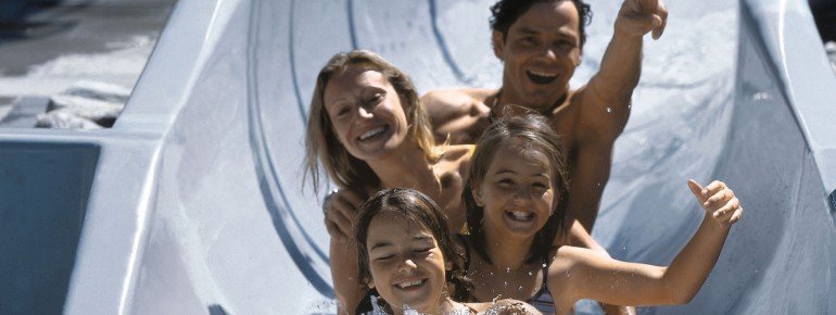 Rutschenspaß im Strandbad Klosters