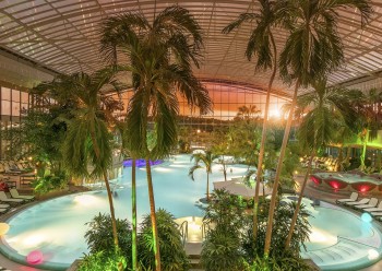 Abendstimmung in der Therme.