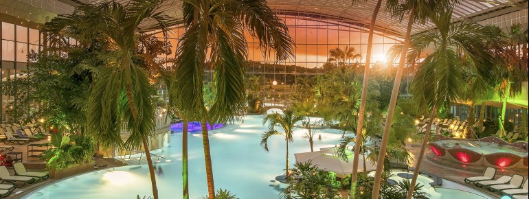 Abendstimmung in der Therme.
