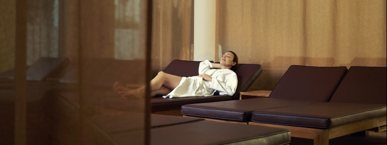 Ruheräumen laden zum Relaxen ein.