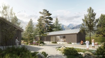 Die Saunawelt der Therme Oberstdorf beinhaltet fünf verschiedene Saunen.