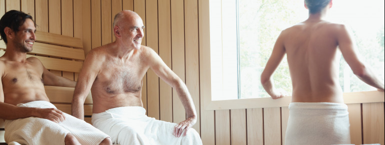Auch für Männer gibt es einen eigenen Saunabereich.