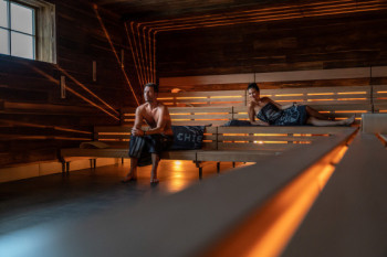 Der Ruhe- und Saunabereich Hyggedal erstreckt sich über 1.000 Quadratmeter.