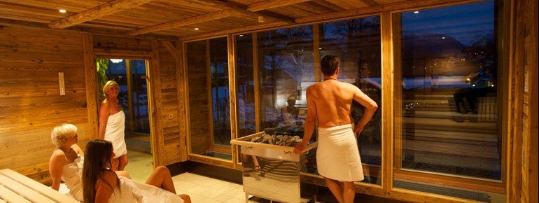 Panoramasauna in der Watzmann Therme Berchtesgaden