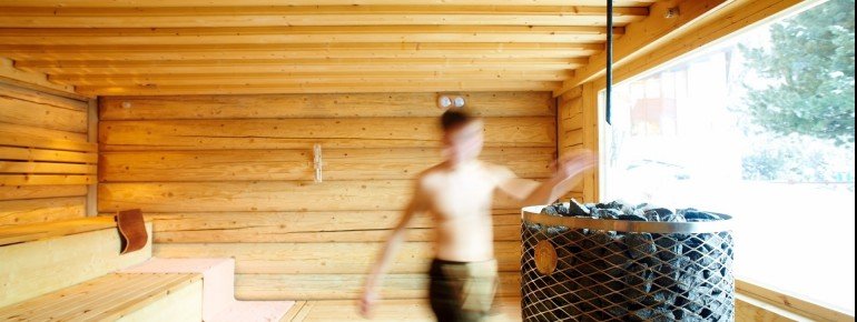 Sauna mit Panoramablick