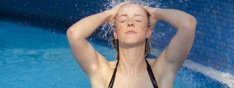 Entspannung im Thermalsolewasser