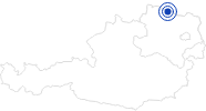 Badesee/Strand Bergwerksee Langau im Waldviertel: Position auf der Karte
