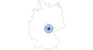 Badesee/Strand Rösteich im Thüringer Wald: Position auf der Karte