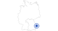 Badesee/Strand Flußschwimmbad in der Ilz bei Fischhaus im Passauer Land: Position auf der Karte