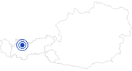 Badesee/Strand Fernsteinsee in der Ferienregion Imst: Position auf der Karte