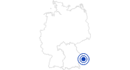 Badesee/Strand Rannasee im Wegscheider Land im Passauer Land: Position auf der Karte