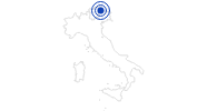 Badesee/Strand Toblacher See in der Dolomitenregion Drei Zinnen: Position auf der Karte