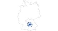 Badesee/Strand Hahnenkammsee Würzburg und Romantisches Franken - Fränkisches Seenland: Position auf der Karte