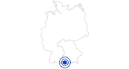 Badesee/Strand Grüntensee bei Wertach im Allgäu: Position auf der Karte