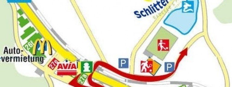 Lageplan Badesee Schlitters