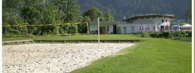 500 m² Beachvolleyballfeld stehen hier zur Verfügung