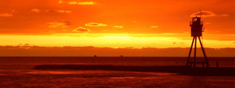 Sonnenuntergang auf Borkum