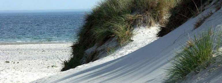 Feinster, weißer Sand in den Dünen am Nordstrand