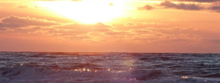 Sonnenuntergang in Langeoog.