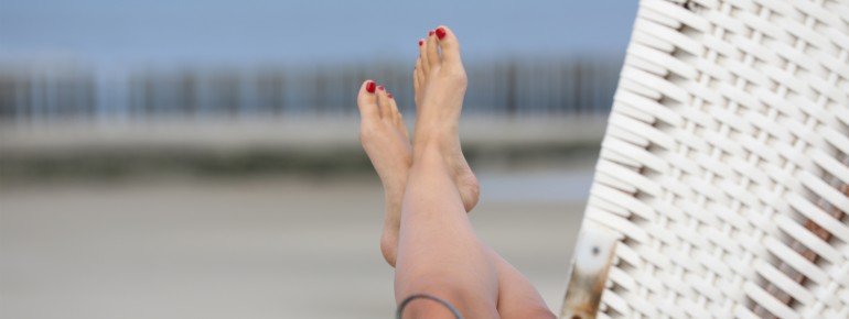 Entspannen im Strandkorb