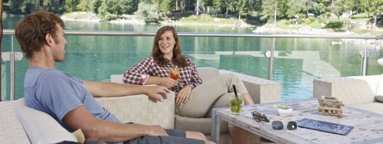 In der Lounge am Restaurant kann man es sich entspannt gut gehen lassen