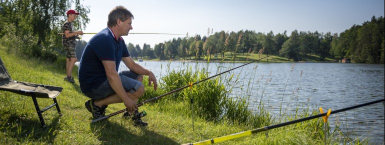 Auch Angeln kann man am Eginger See.