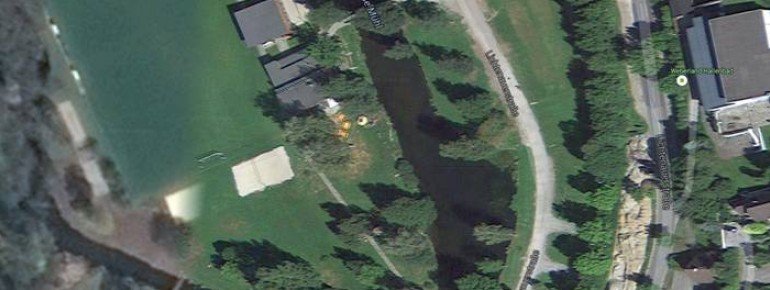 Eigener Badebereich mit Hund