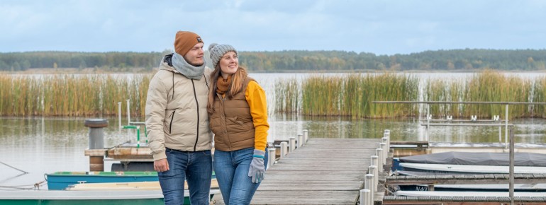 Auch im Herbst und Winter ist der idyllische Gräbendorfer See einen Besuch wert.