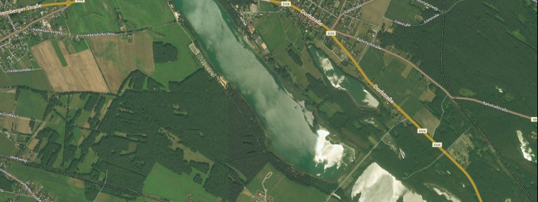 Satellitenbild Badesee Halbendorf