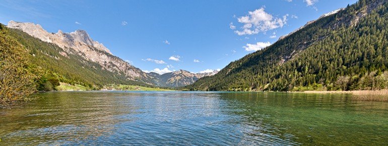 Der Haldensee im Tannheimer Tal ist bekannt für seine ausgezeichnete Wasserqualität.