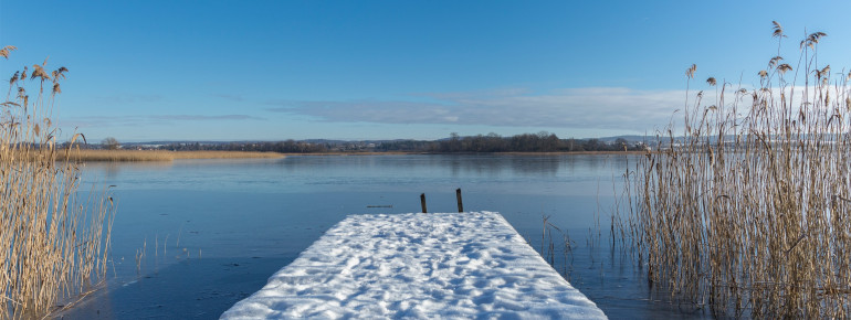 Oberuckersee im Winter bei Fergitz