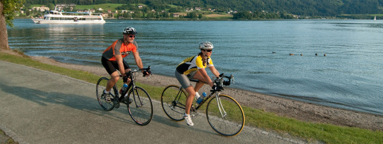 Rund um den Ossiacher See gibt es einige Radtouren.