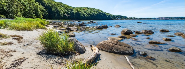 In Binz gibt es auch Naturstrandbereiche, die weniger besucht sind.
