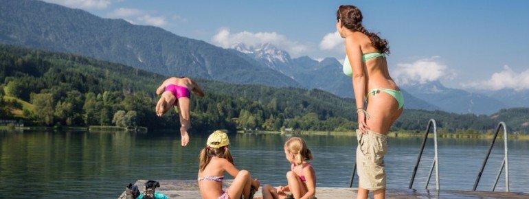 Bade-Idyll in den Karnischen Alpen