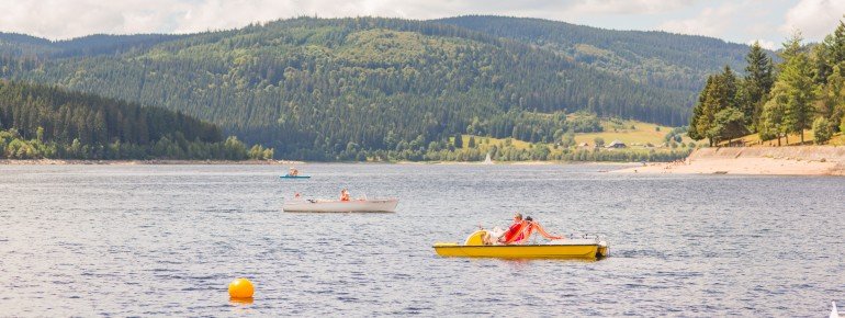Tretbootfahren auf dem Schluchsee