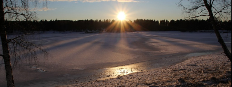 Der See im Winter