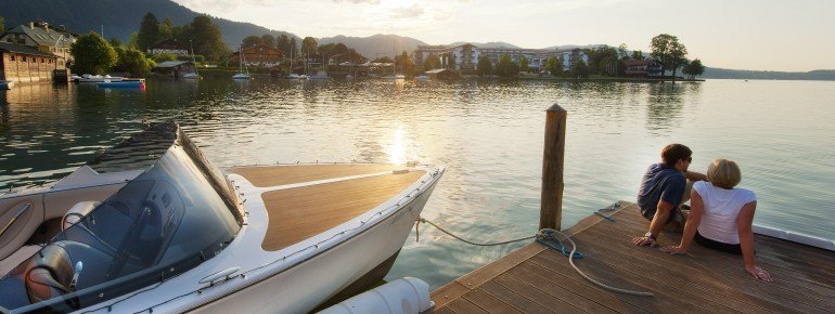 Bootssteg in Rottach-Egern