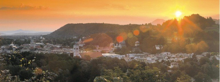 Die Stadt Bad Reichenhall im Berchtesgadener Land
