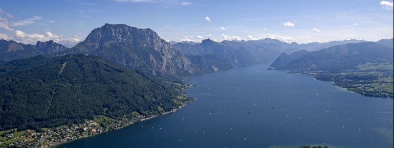 Mit 191 Metern Tiefe ist der Traunsee der tiefste See Österreichs.