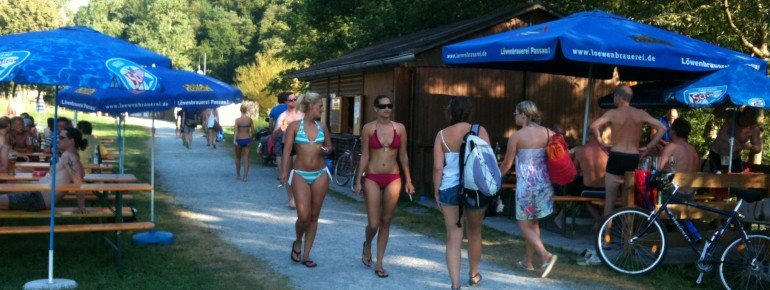 Eis- und Bierverkauf direkt am Stausee