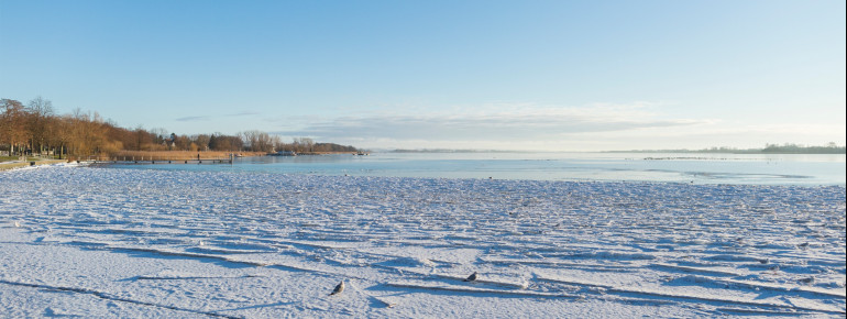 Der Unteruckersee im Winter